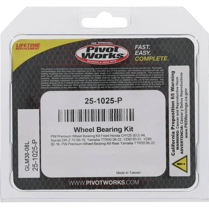 Pivot Works Premium Wheel Bearing - Installation View