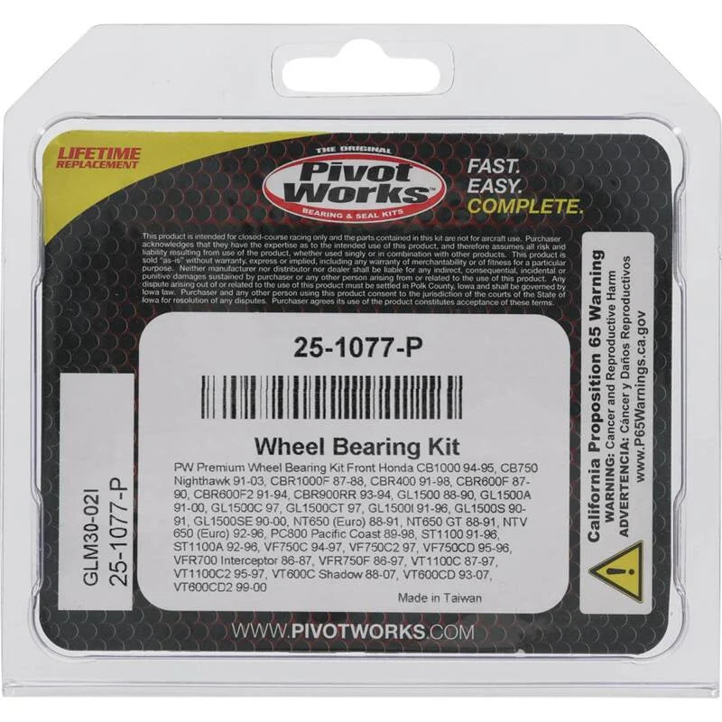 Pivot Works Premium Wheel Bearing - Installation View