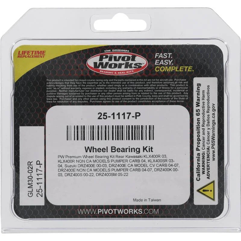 Pivot Works Premium Wheel Bearing - Main Product View