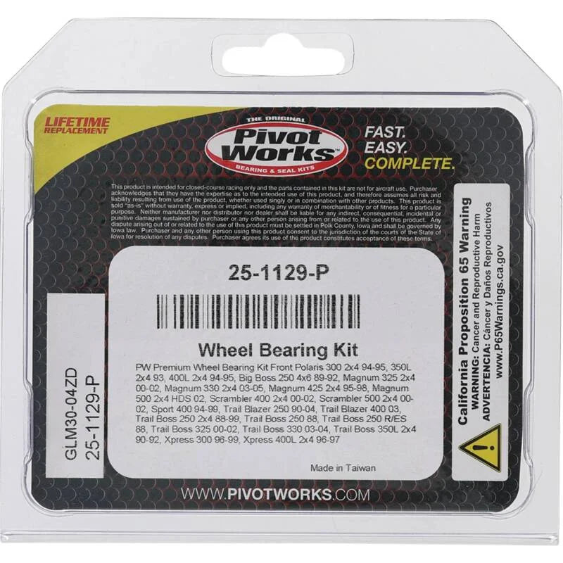 Pivot Works Premium Wheel Bearing - Main Product View