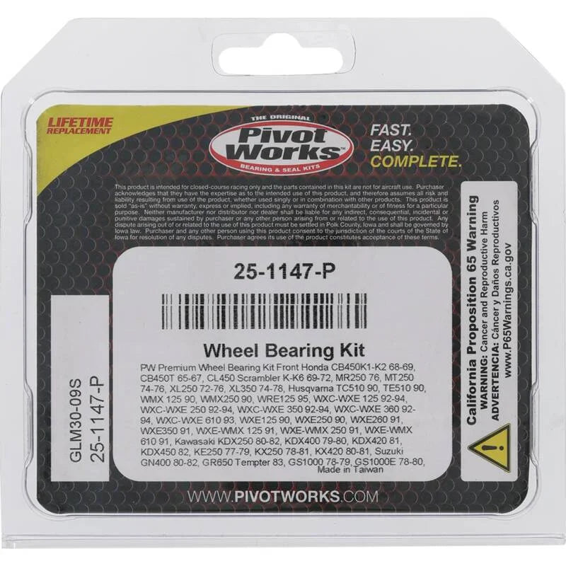 Pivot Works Premium Wheel Bearing - Main Product View