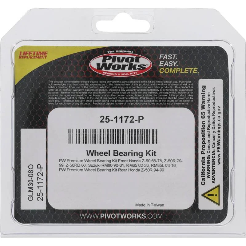 Pivot Works Premium Wheel Bearing - Main Product View