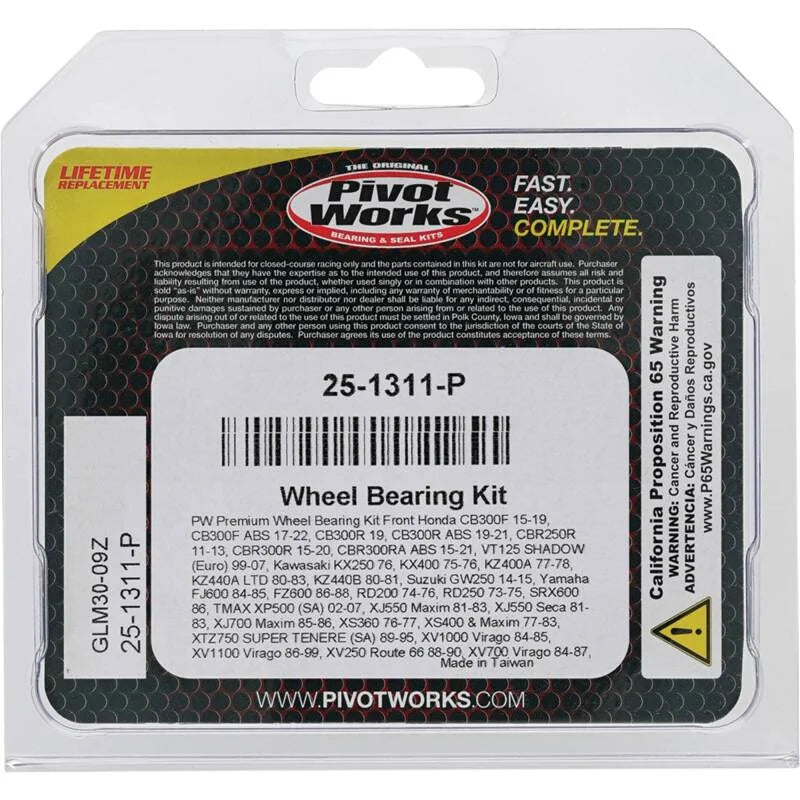 Pivot Works Premium Wheel Bearing - Main Product View