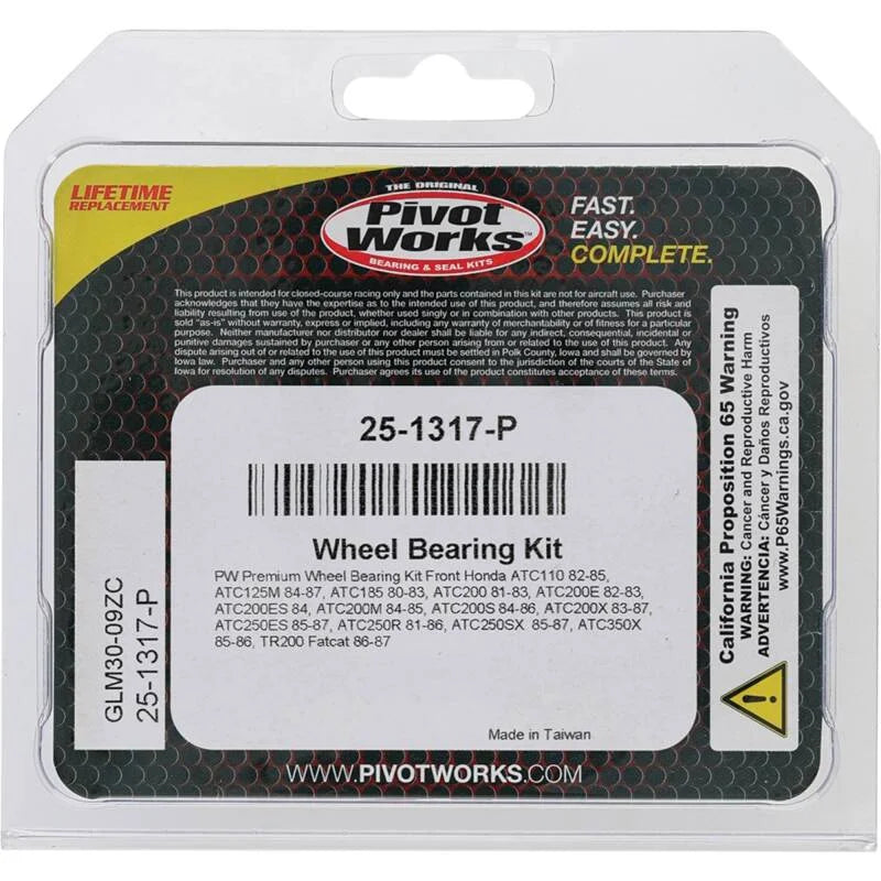 Pivot Works Premium Wheel Bearing - Installation View