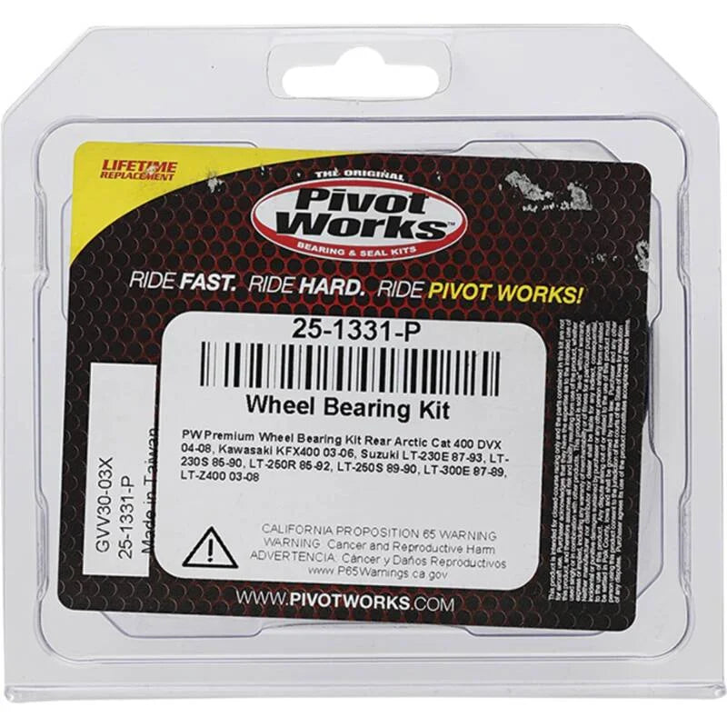Pivot Works Premium Wheel Bearing - Back View