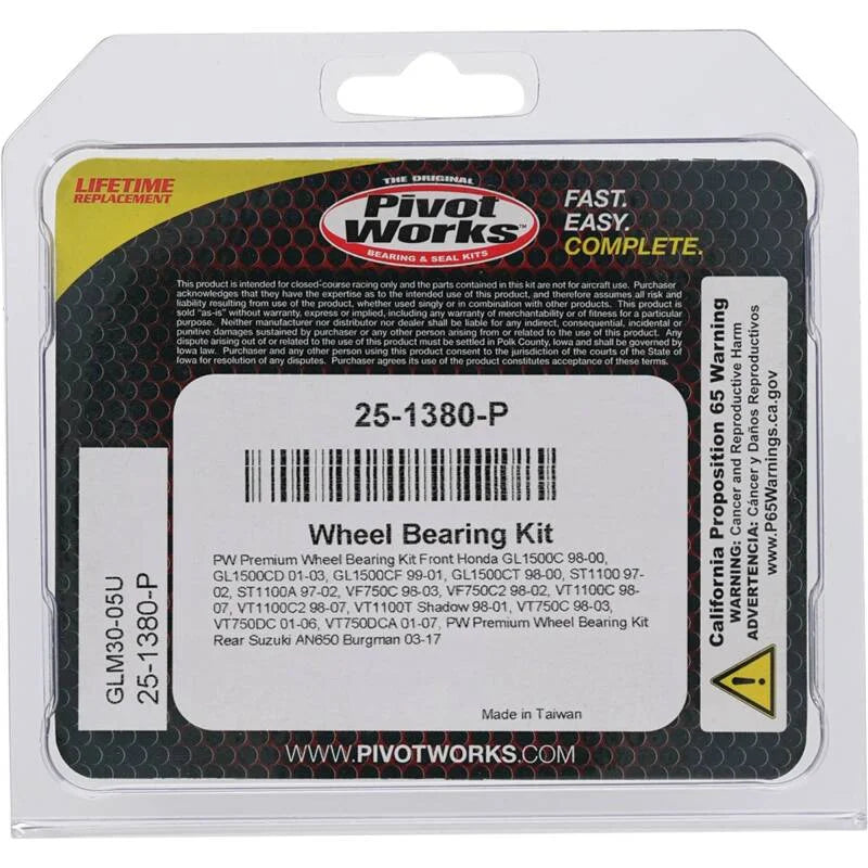 Pivot Works Premium Wheel Bearing - Side View