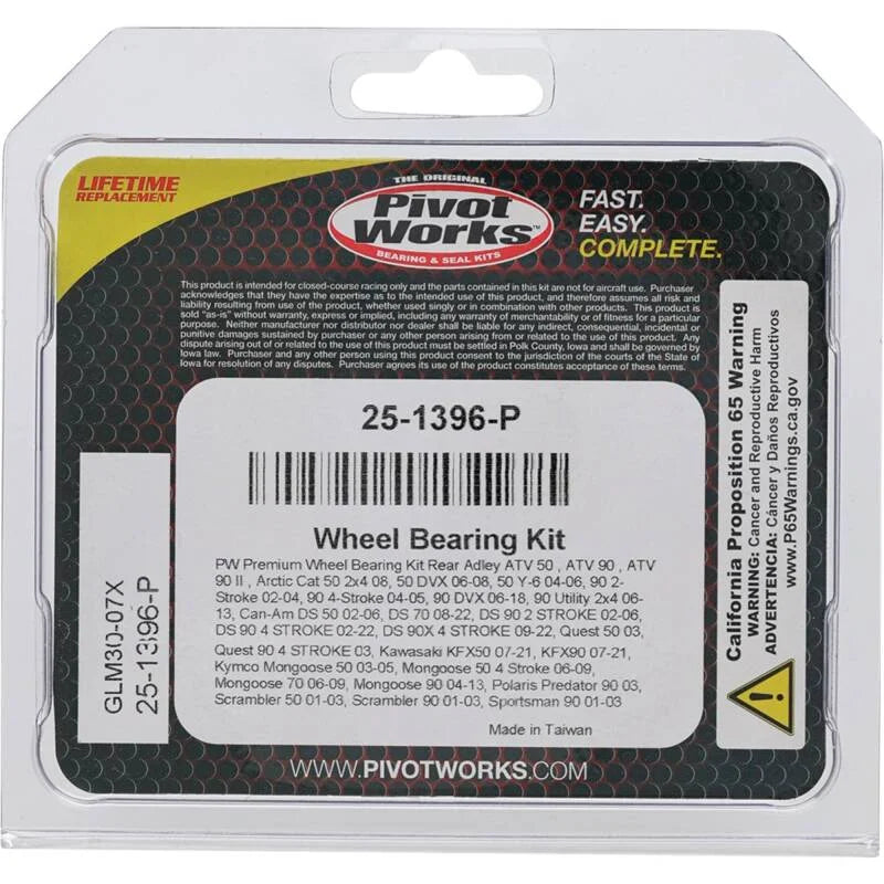 Pivot Works Premium Wheel Bearing - Side View