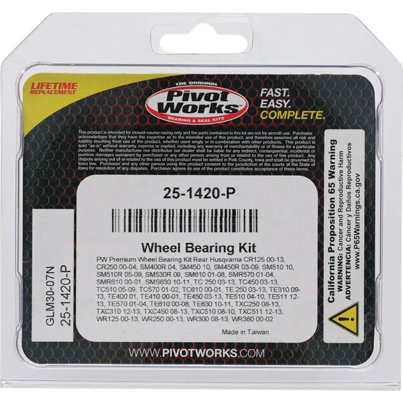 Pivot Works Premium Wheel Bearing - Main Product View
