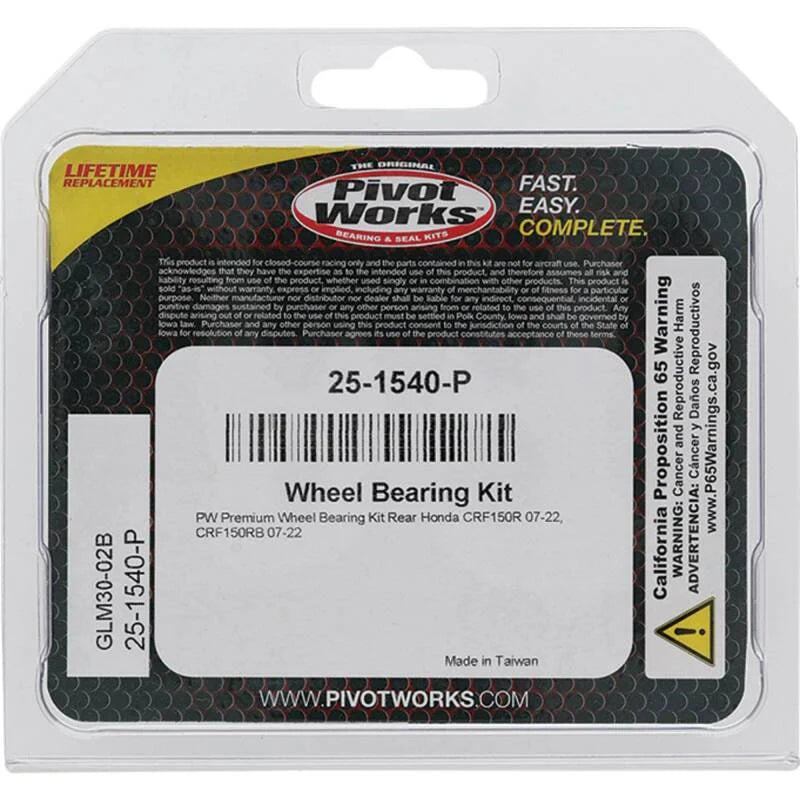 Pivot Works Premium Wheel Bearing - Main Product View