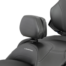 Load image into Gallery viewer, Platinum RT Grande Backrest - Driver - Black - Can-Am Limited/RT '20-'24 Show Chrome - Side View