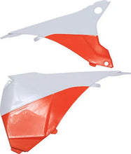 Load image into Gallery viewer, Polisport Plastics Airbox Cover - White/Orange - EXC/EXC-F 8455200001