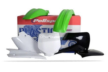 Load image into Gallery viewer, Polisport Plastics Body Kit - Complete - '11 - '12 OEM Green/White - KX 85 90462