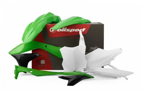 Polisport Plastics Body Kit - Complete - OEM Green/White/Black - KX 450F 90689