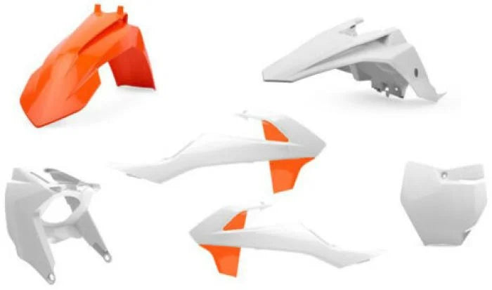 Polisport Plastics Body Kit - OEM Orange/White - SX 65 90805