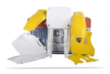Load image into Gallery viewer, Polisport Plastics Body Kit - OEM Yellow/White - RM 125/250 90093