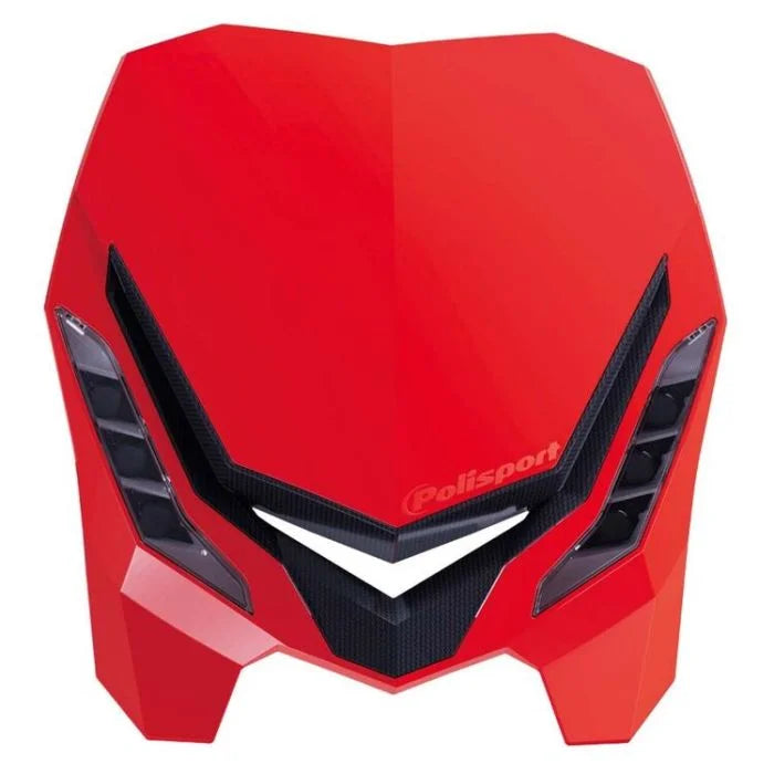 Polisport Plastics E-Blaze LED Headlight - Red/Black 8670800004