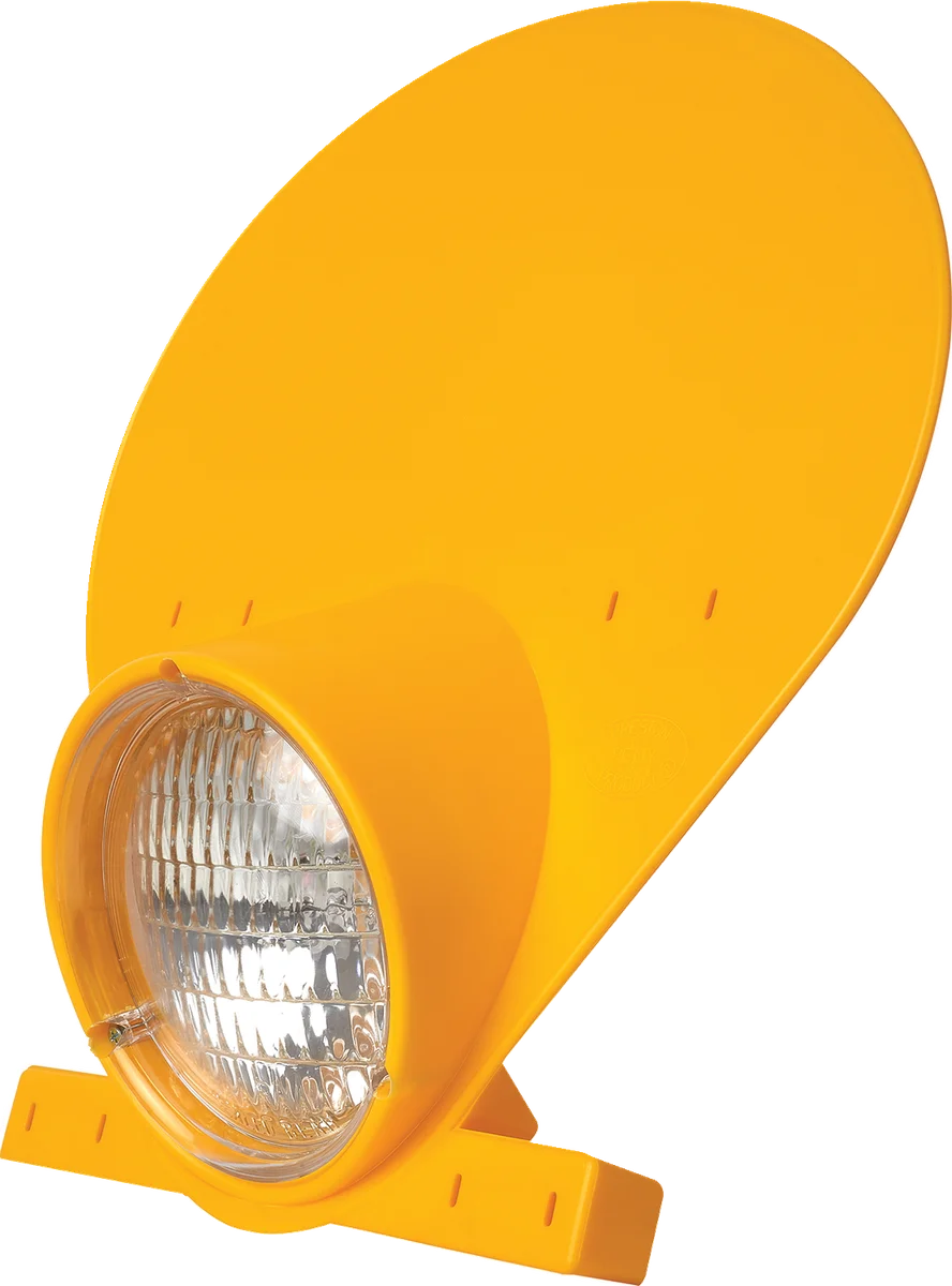 Polisport Plastics LED Headlight - Dark Yellow 8667900001 - Side View