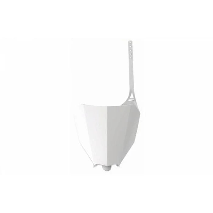 Polisport Plastics Number Plate - OEM White - Honda 8667200002