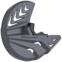 Load image into Gallery viewer, Polisport Plastics POLISPORT DISK &amp; BOTTOM FORK PROTECTOR BLACK/NARDO GREY 8157500004