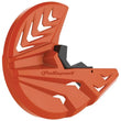 Load image into Gallery viewer, Polisport Plastics POLISPORT DISK &amp; BOTTOM FORK PROTECTOR ORANGE KTM/BLACK 8151500003