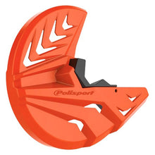 Load image into Gallery viewer, Polisport Plastics POLISPORT DISK &amp; BOTTOM FORK PROTECTOR ORANGE KTM/BLACK 8151600003 - Side View
