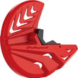 Load image into Gallery viewer, Polisport Plastics POLISPORT DISK &amp; BOTTOM FORK PROTECTOR RED CR04/BLACK 8151400007