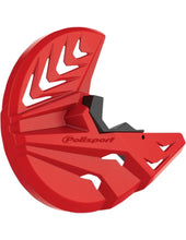 Load image into Gallery viewer, Polisport Plastics POLISPORT DISK &amp; BOTTOM FORK PROTECTOR RED/BLACK 8155300003