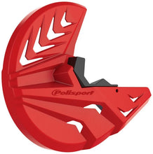 Load image into Gallery viewer, Polisport Plastics POLISPORT DISK &amp; BOTTOM FORK PROTECTOR RED/BLACK 8157000003