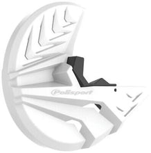 Load image into Gallery viewer, Polisport Plastics POLISPORT DISK &amp; BOTTOM FORK PROTECTOR WHITE/BLACK 8155300002