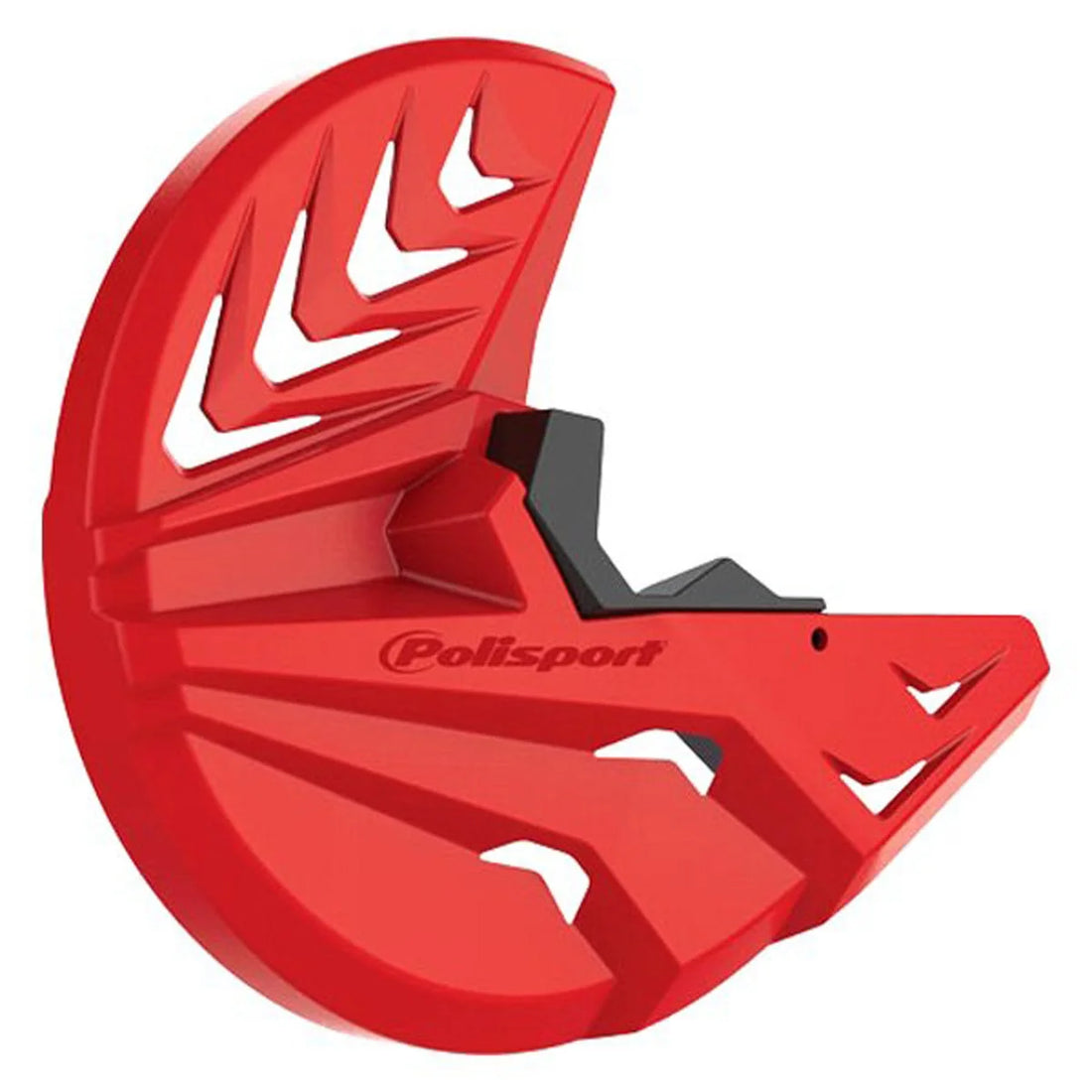 Polisport Plastics POLISPORT DISK & BOTTOM FORK PROTECTOR, RED CR04/BLACK 8155100003 - Side View