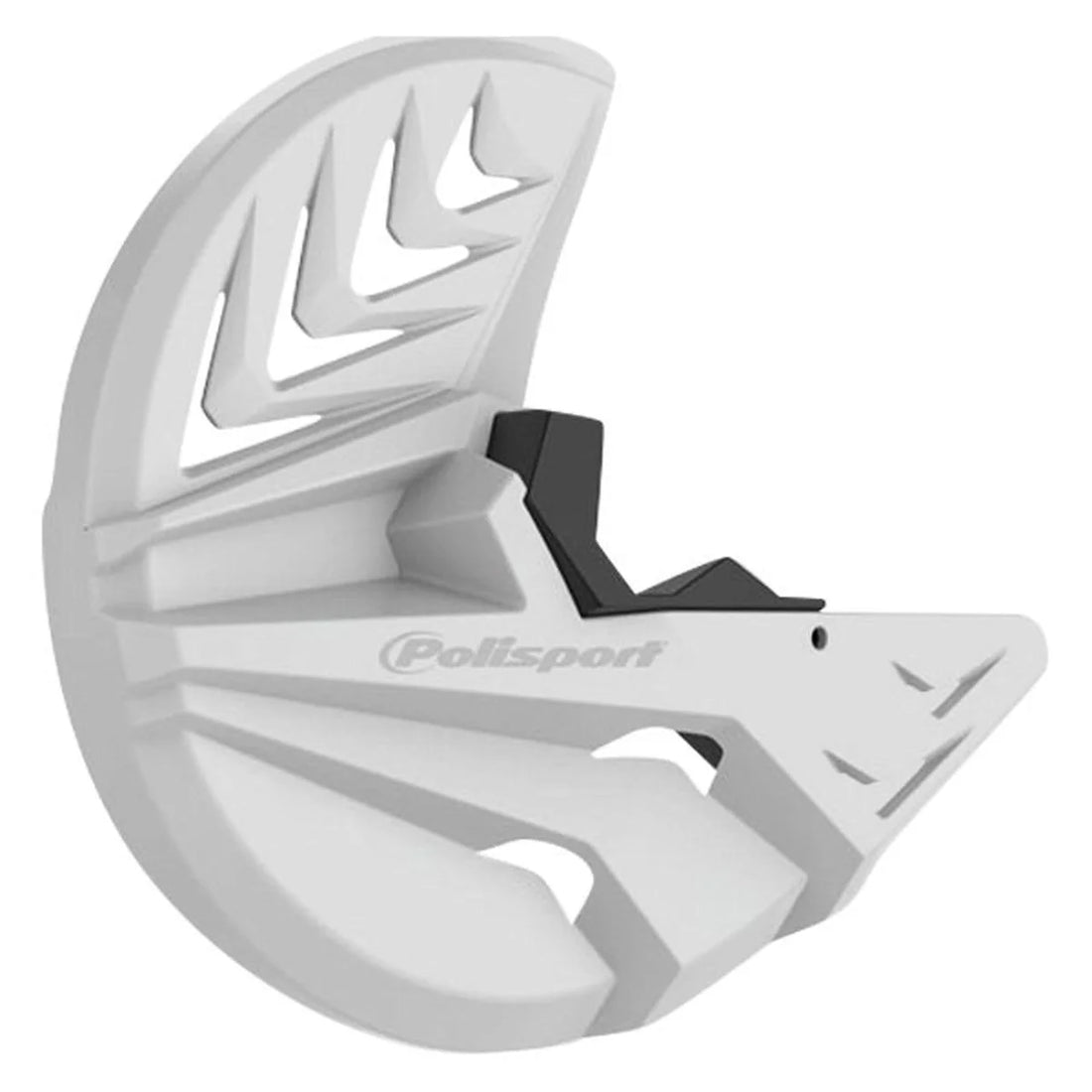 Polisport Plastics POLISPORT DISK & BOTTOM FORK PROTECTOR, WHITE/BLACK 8155100002 - Side View