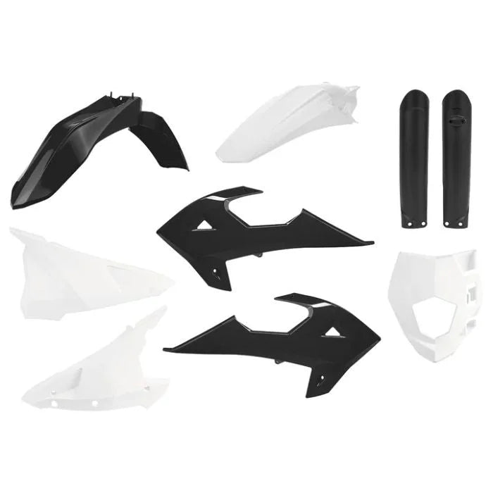 Polisport Plastics POLISPORT ENDURO FULL KIT BLACK/WHITE 91037