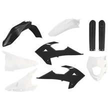 Load image into Gallery viewer, Polisport Plastics POLISPORT ENDURO FULL KIT BLACK/WHITE 91037