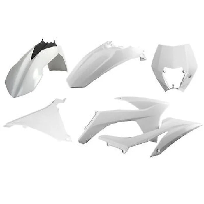 Polisport Plastics POLISPORT ENDURO KIT WHITE KTM 90854