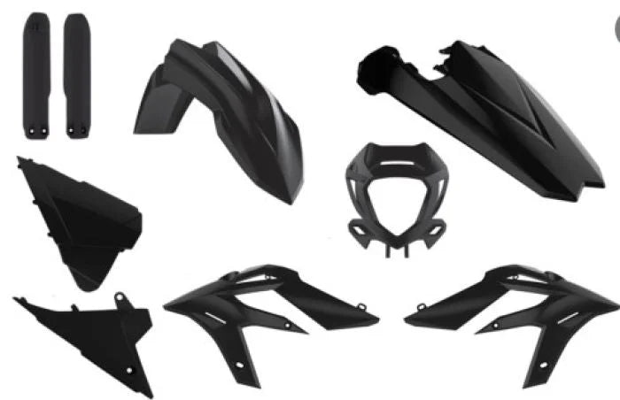 Polisport Plastics POLISPORT FULL ENDURO KIT BLACK 91060