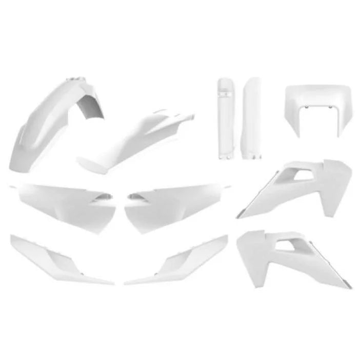 Polisport Plastics POLISPORT FULL ENDURO KIT WHITE BD 91126