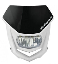 Load image into Gallery viewer, Polisport Plastics POLISPORT HALO WITH LED BLACK/WHITE 8667100002