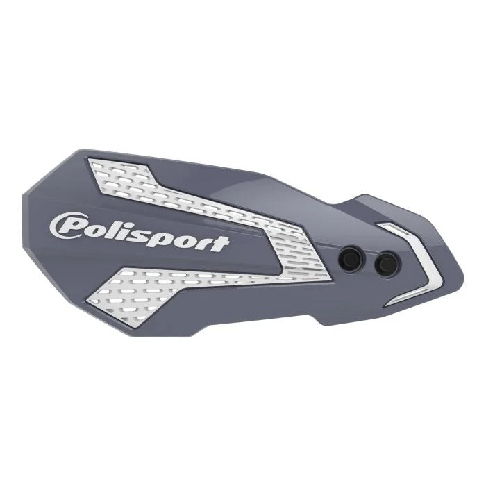 Polisport Plastics POLISPORT HANDGUARDS,MX FLOW GREY/WHITE 8308200041