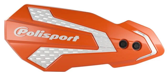 Polisport Plastics POLISPORT HANDGUARDS,MX FLOW ORANGE/WHITE 8308200003