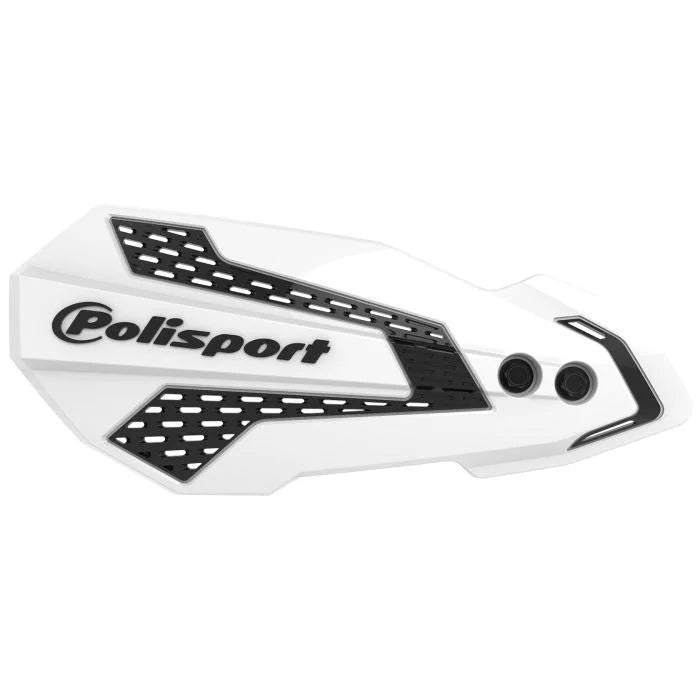 Polisport Plastics POLISPORT HANDGUARDS,MX FLOW WHITE/BLACK 8308200018