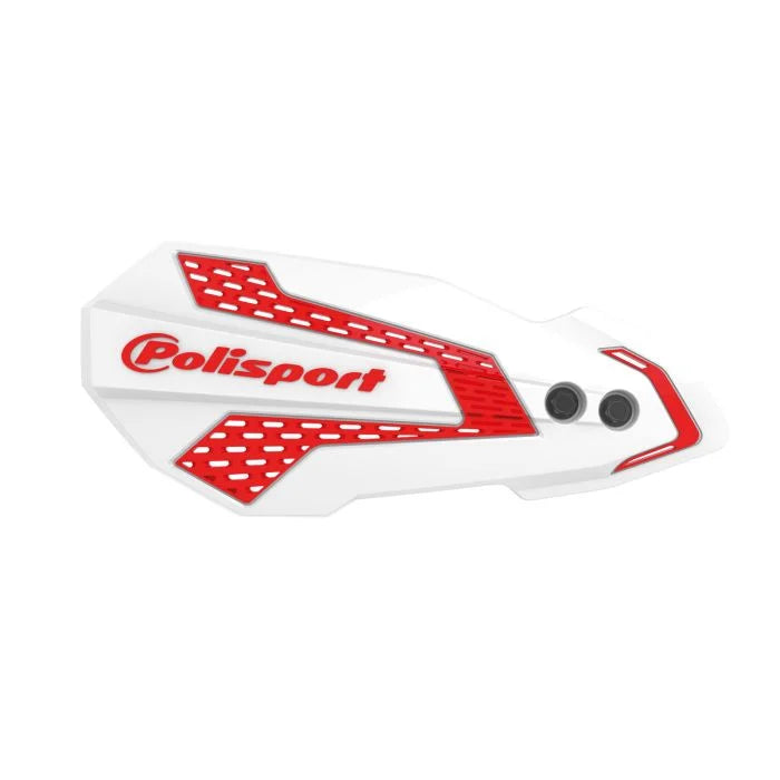 Polisport Plastics POLISPORT HANDGUARDS,MX FLOW WHITE/RED 8308200043