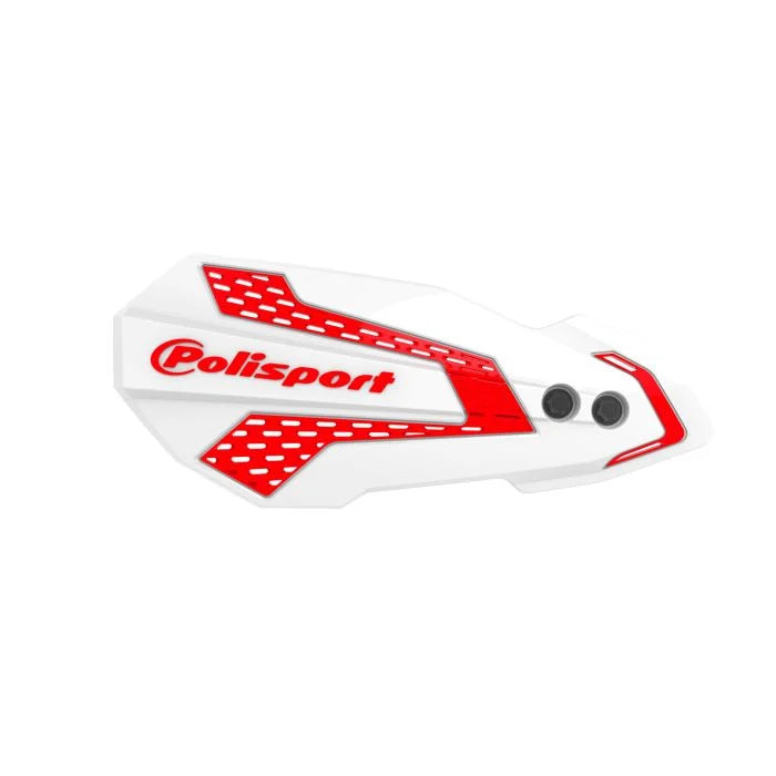 Polisport Plastics POLISPORT HANDGUARDS,MX FLOW WHITE/RED 8308200046