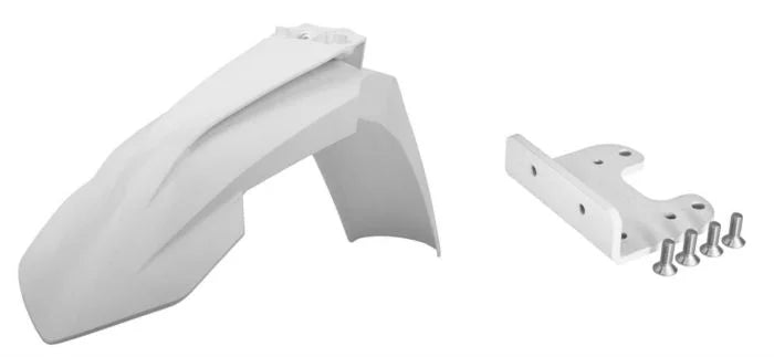 Polisport Plastics POLISPORT KTM FRONT FENDER 2016 + ADAPTOR KIT WHITE 90735