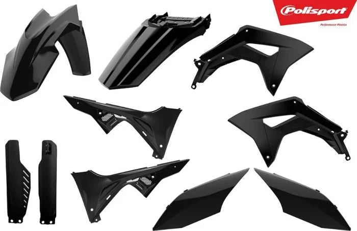 Polisport Plastics POLISPORT MX COMPLETE KIT BLACK 90847