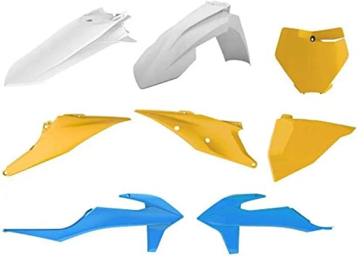 Polisport Plastics POLISPORT MX COMPLETE KIT BULTACO BLUE/DARK YELLOW 90871