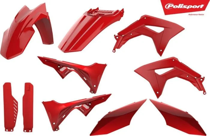 Polisport Plastics POLISPORT MX COMPLETE KIT RED 90846