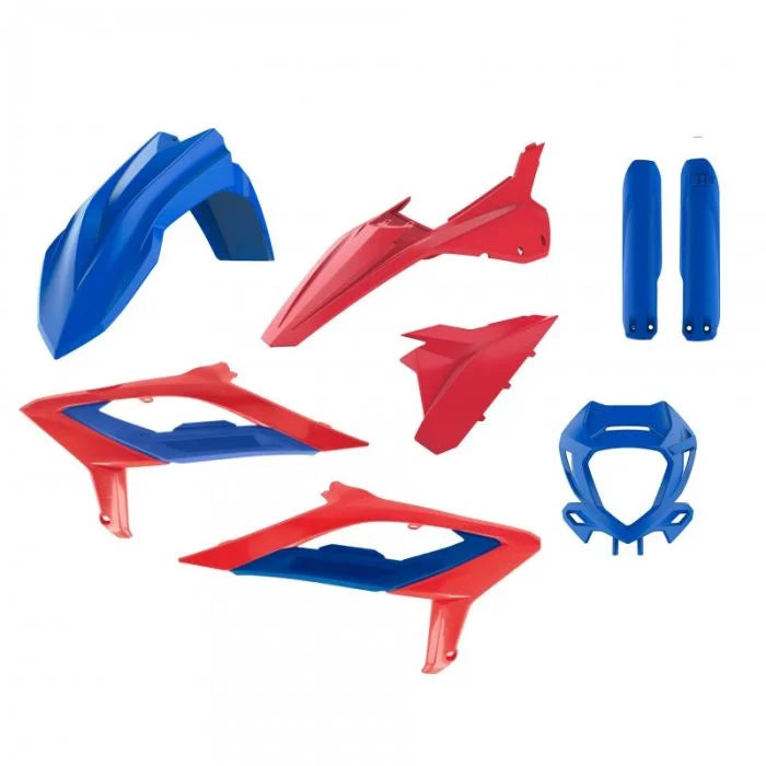 Polisport Plastics POLISPORT REPLICA PLASTIC KIT FULL KIT BLUE/RED 91592