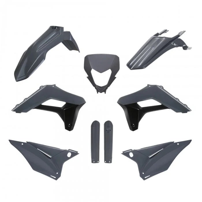 Polisport Plastics POLISPORT REPLICA PLASTIC KIT,FULL KIT SHERCO N-GREY 91380