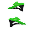 Load image into Gallery viewer, Polisport Plastics POLISPORT REPLICA PLASTIC,RADIATOR SCOOPS KAWASAKI GREEN 8495300001 - Main Product View