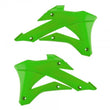 Load image into Gallery viewer, Polisport Plastics POLISPORT REPLICA PLASTIC,RADIATOR SCOOPS KAWASAKI GREEN 8495300001 - Side View
